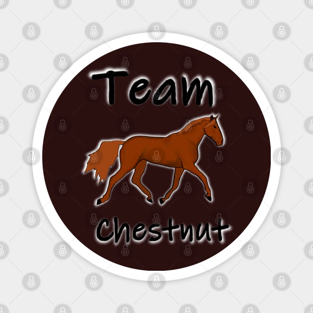 Team Chestnut Horse Magnet by RedHeadAmazona